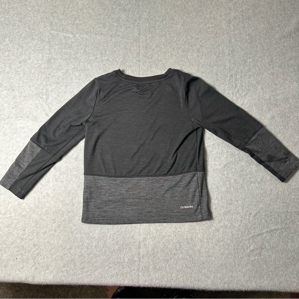 Kids Athletic Works Charcoal Long Sleeve Tee - Picture 4 of 6